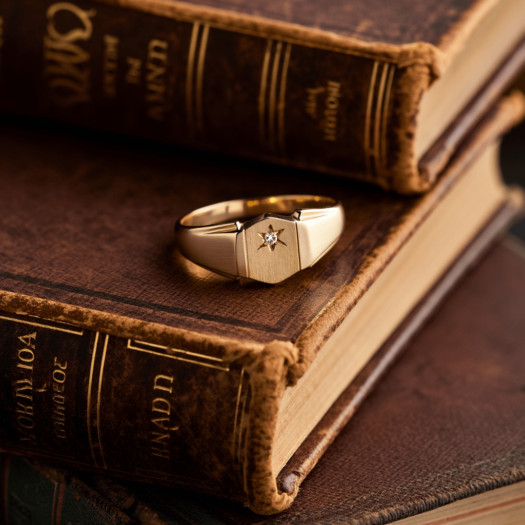 Anel Mesa em Ouro 19kl com Zircónia (T22) - Loja do Ouro