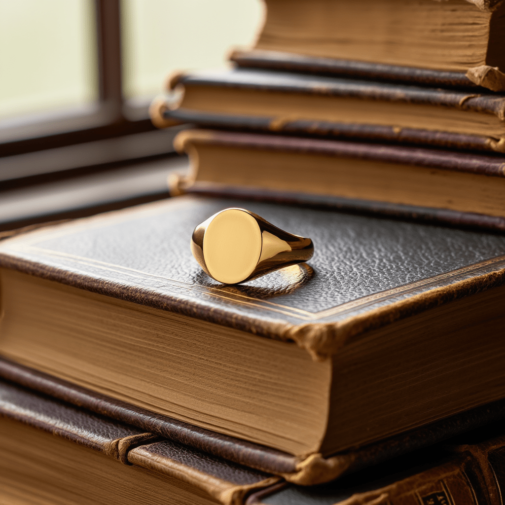 Anel Mesa Oval em Ouro 19kl (T26) - Loja do Ouro