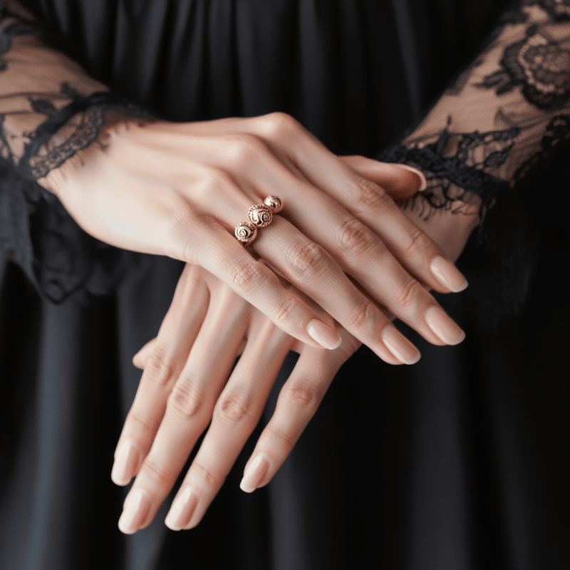 Anel Mouraria em Prata Dourada - Loja do Ouro