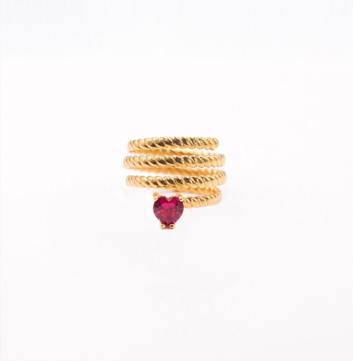 Anillo de Rubí Romeo y Julieta - Gold Store Premium