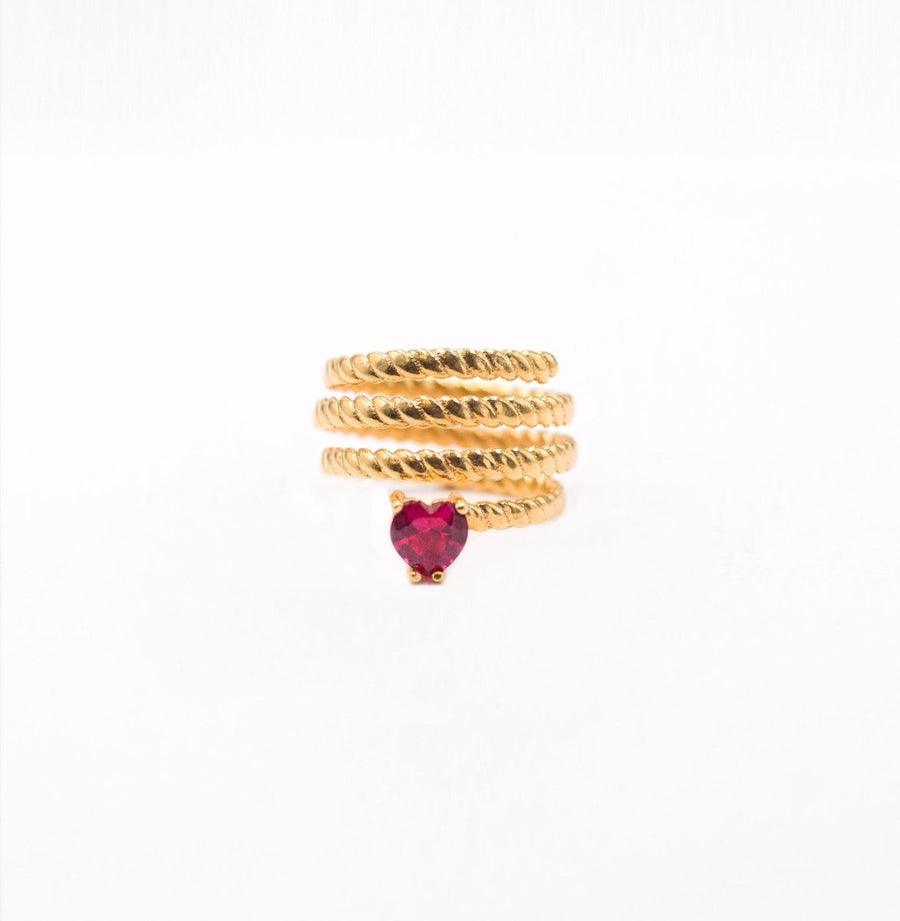 Anillo de Rubí Romeo y Julieta - Gold Store Premium