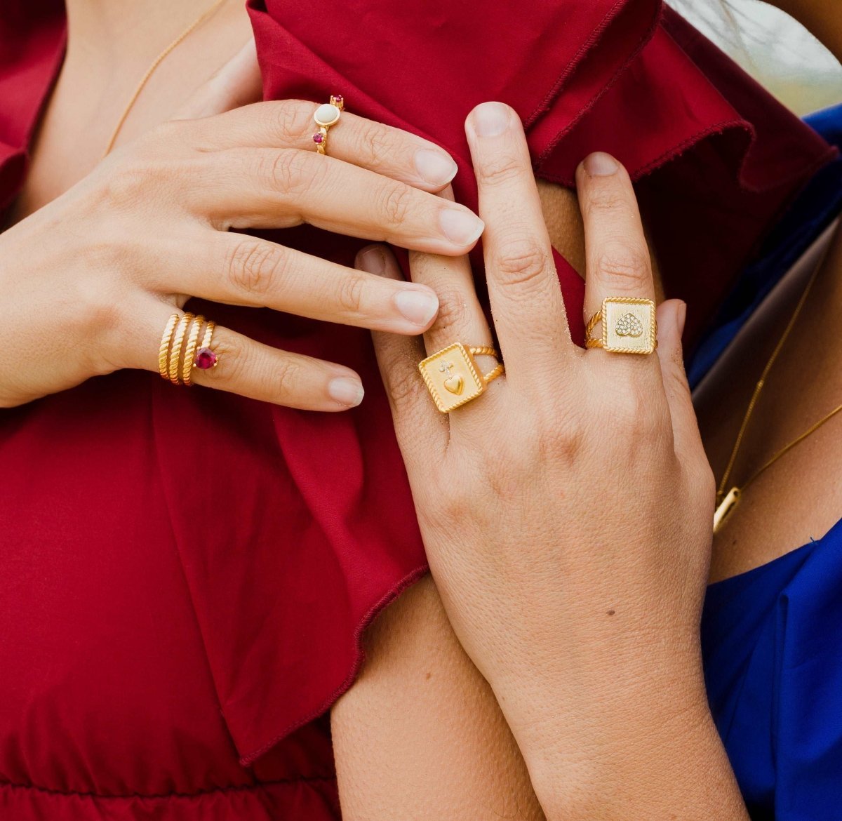 Anillo de Rubí Romeo y Julieta - Gold Store Premium