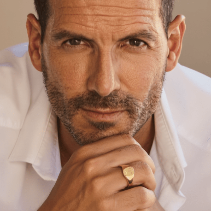 Anel Sinete em Ouro 19kl (T27) - Loja do Ouro