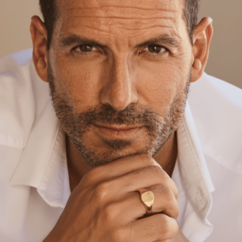 Anel Sinete em Ouro 19kl (T27) - Loja do Ouro