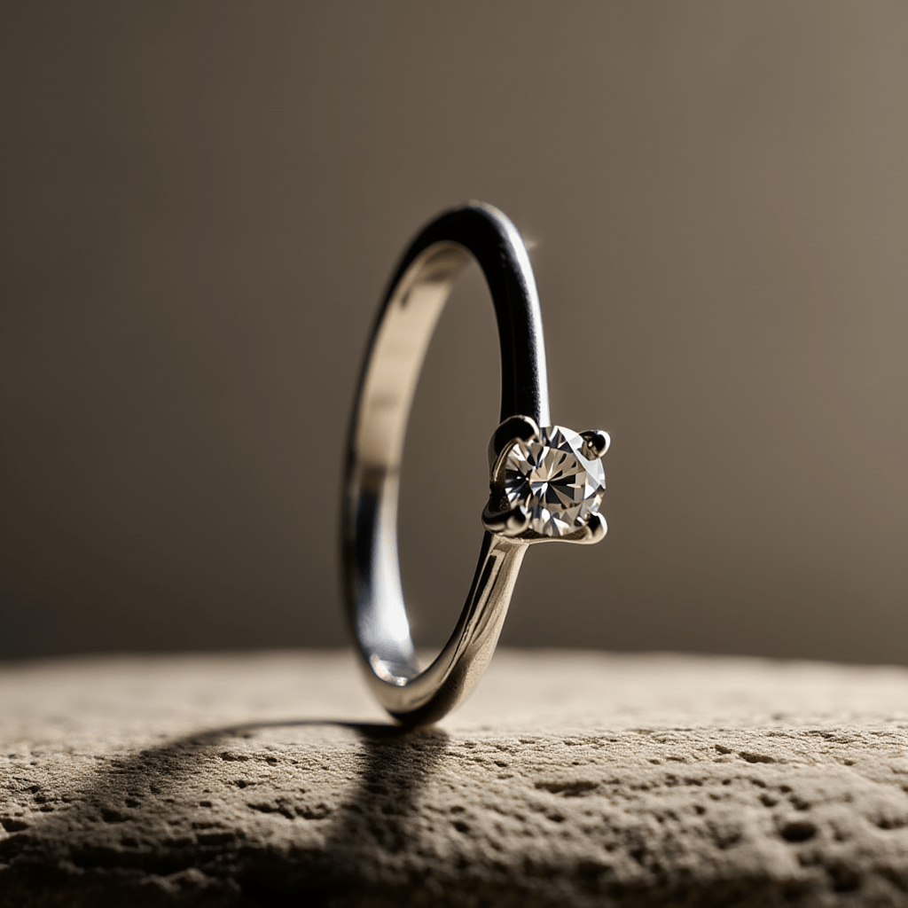 Anel Solitário em Prata com Zircónia (T14) - Loja do Ouro