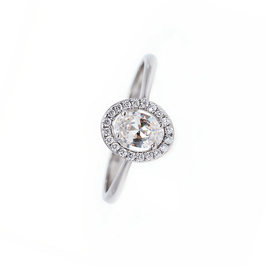 Anel Solitário Lady Beauty Com Zircónias em Prata - Loja do Ouro