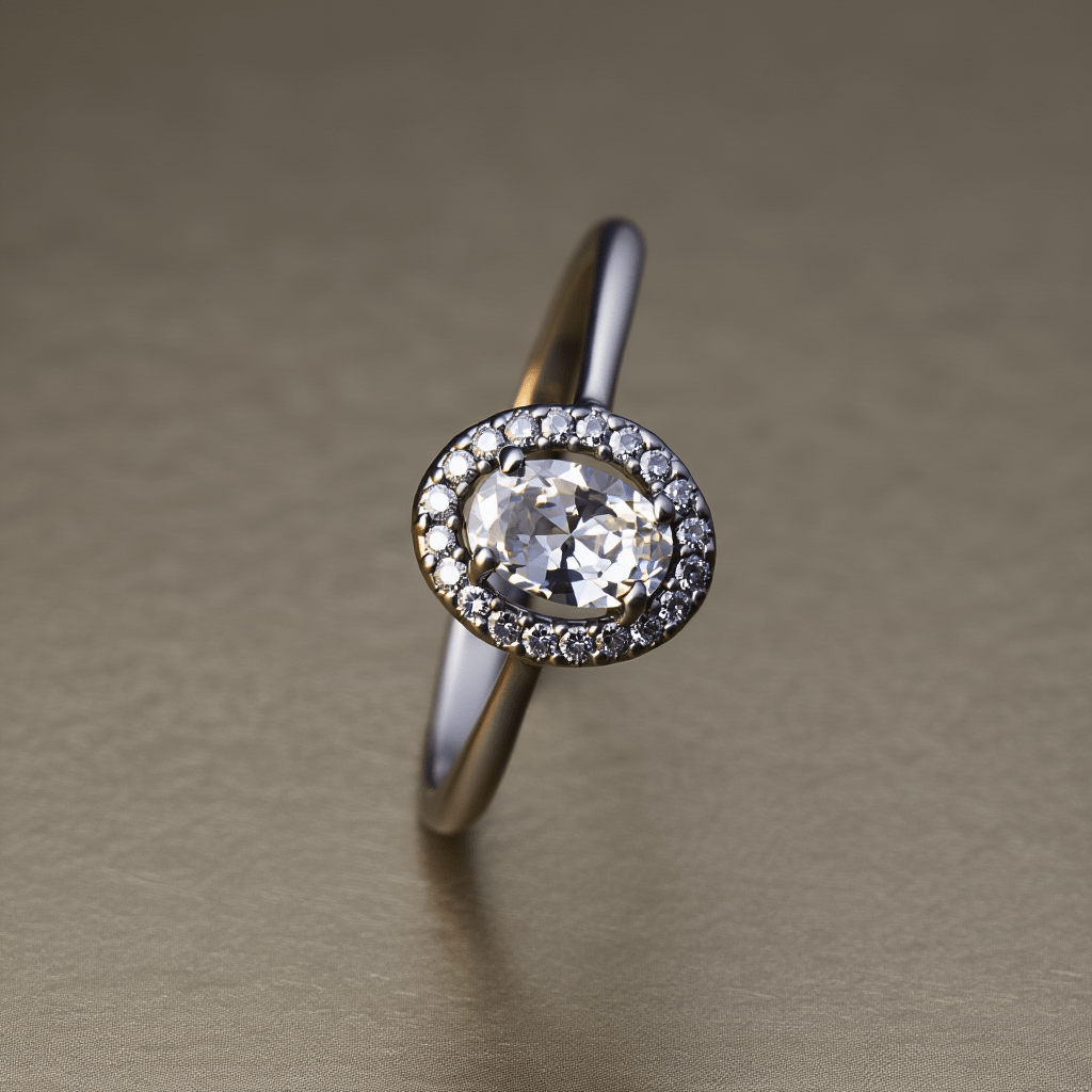 Anel Solitário Lady Beauty Com Zircónias em Prata - Loja do Ouro