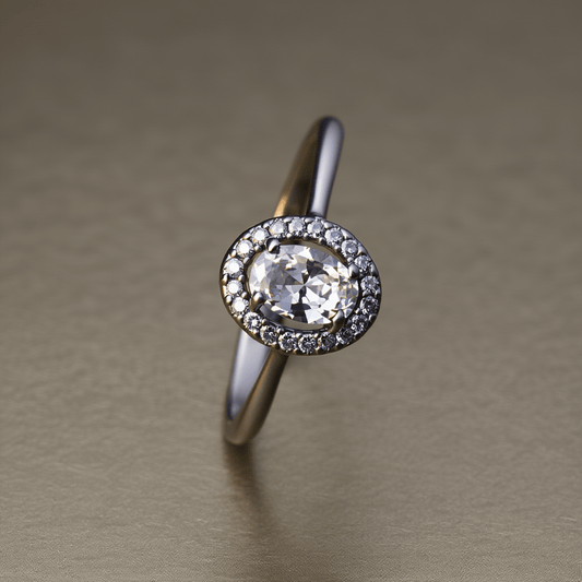 Anel Solitário Lady Beauty Com Zircónias em Prata - Loja do Ouro