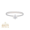 Anel Solitário Lady Bella em Ouro Branco com Zircónia - Loja do Ouro