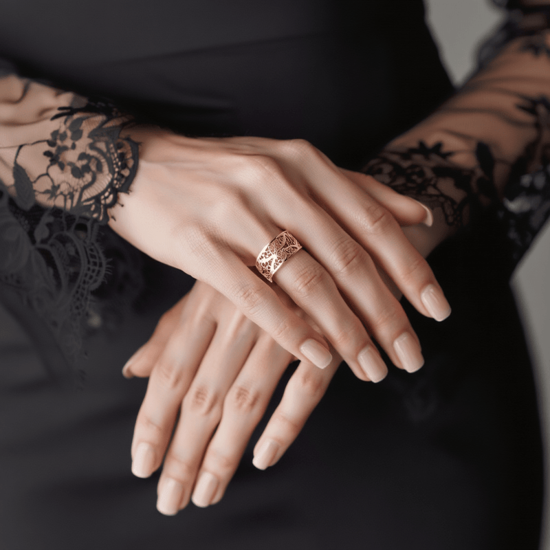 Anel Tejo em Prata Dourada - Loja do Ouro