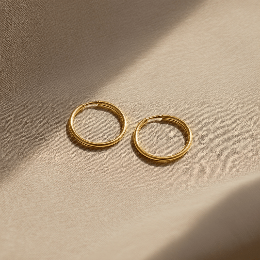 Argolas em Ouro 19kl (1.9cm) - Loja do Ouro