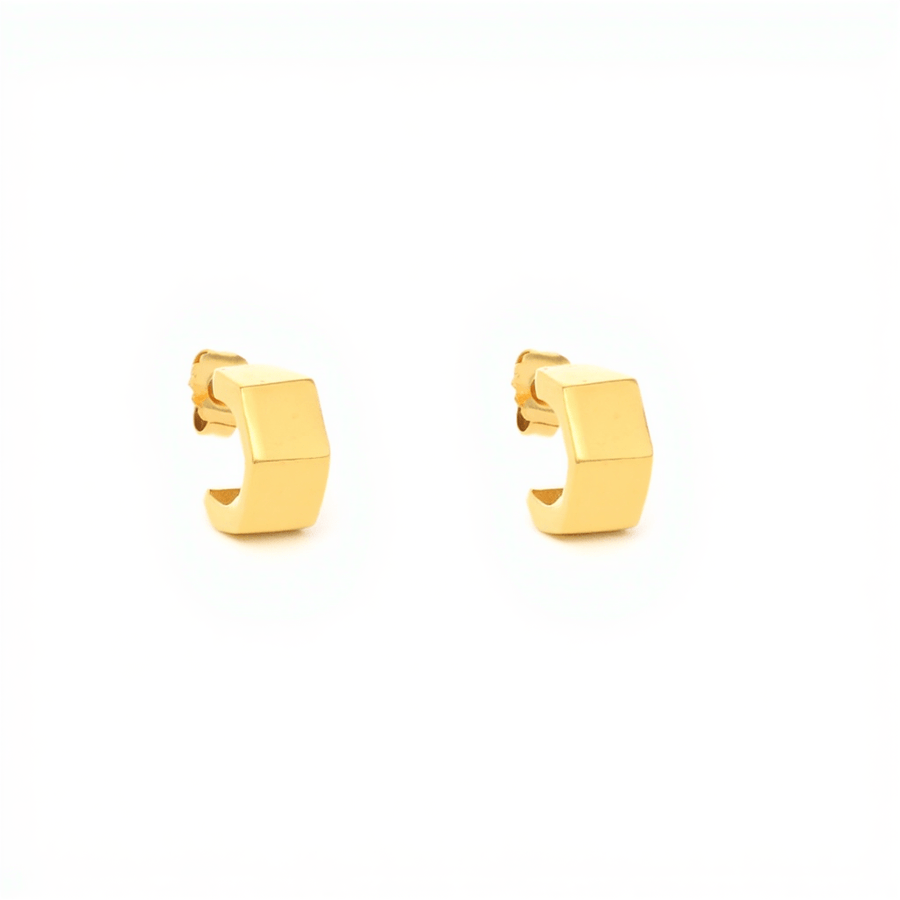 Aros facetados de oro - Gold Store Premium