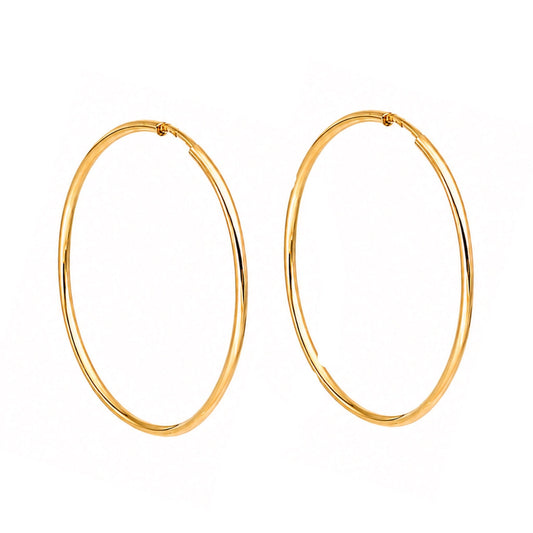 Argolas Finas em Ouro 19kl (3.5cm) - Loja do Ouro