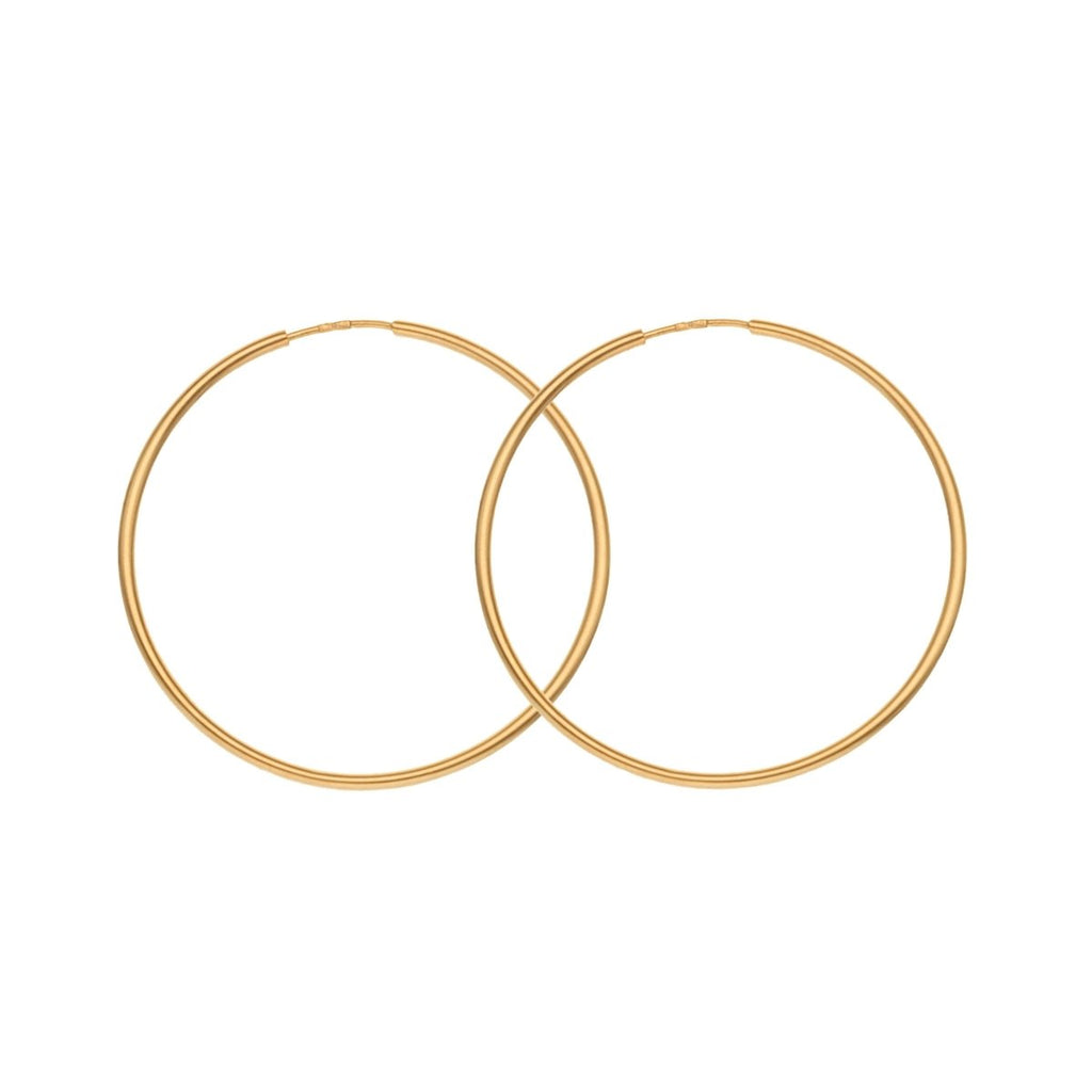 Argolas Finas em Ouro (5.4cm) - Loja do Ouro