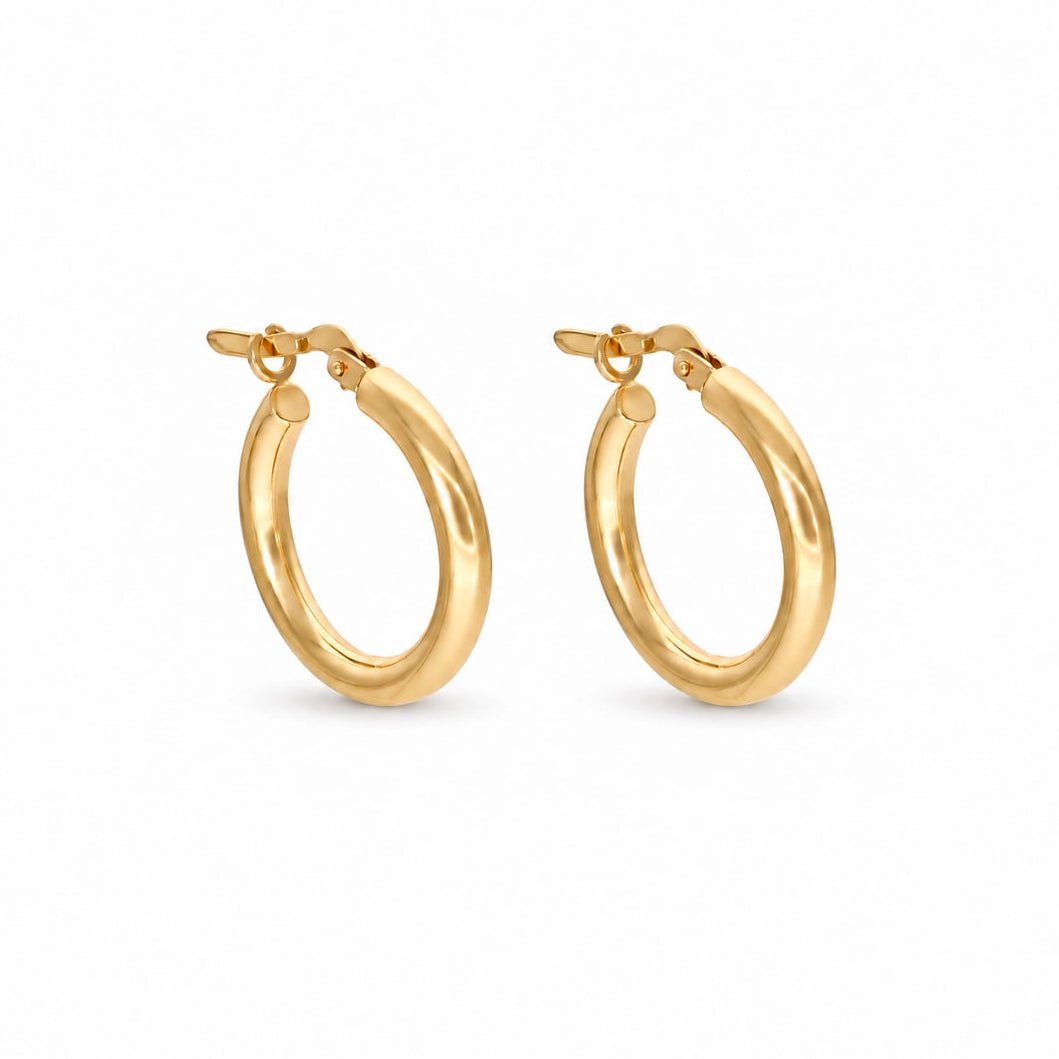 Argolas Lisas em Ouro 19kl (1.86cm) - Loja do Ouro