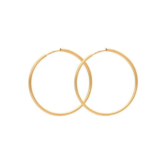 Argolas Médias em Ouro 19kl (3.3cm) - Loja do Ouro