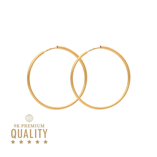 Argolas Médias em Ouro 9kl (3.5cm) - Loja do Ouro