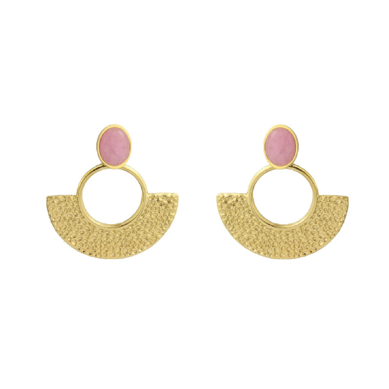 Brincos Afrodite em Aço Dourado - Loja do Ouro