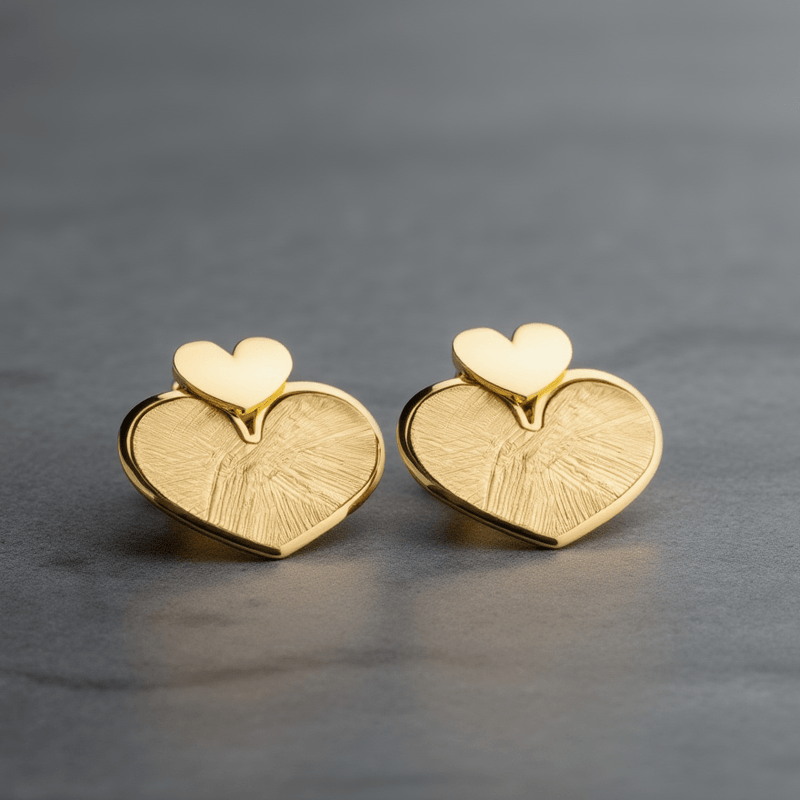 Brincos Alma Lusitana I em Prata Dourada (3.4cm) - Loja do Ouro