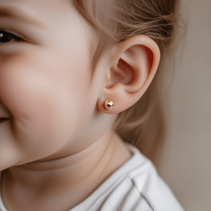 Brincos Bola em Ouro 19kl (7mm) - Loja do Ouro