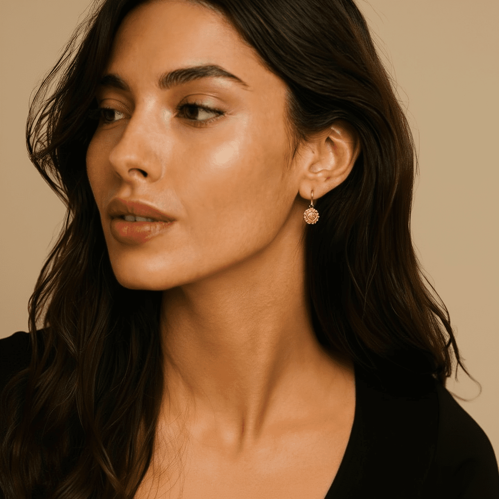 Brincos Caramujo em Ouro 19kl (1cm) - Loja do Ouro