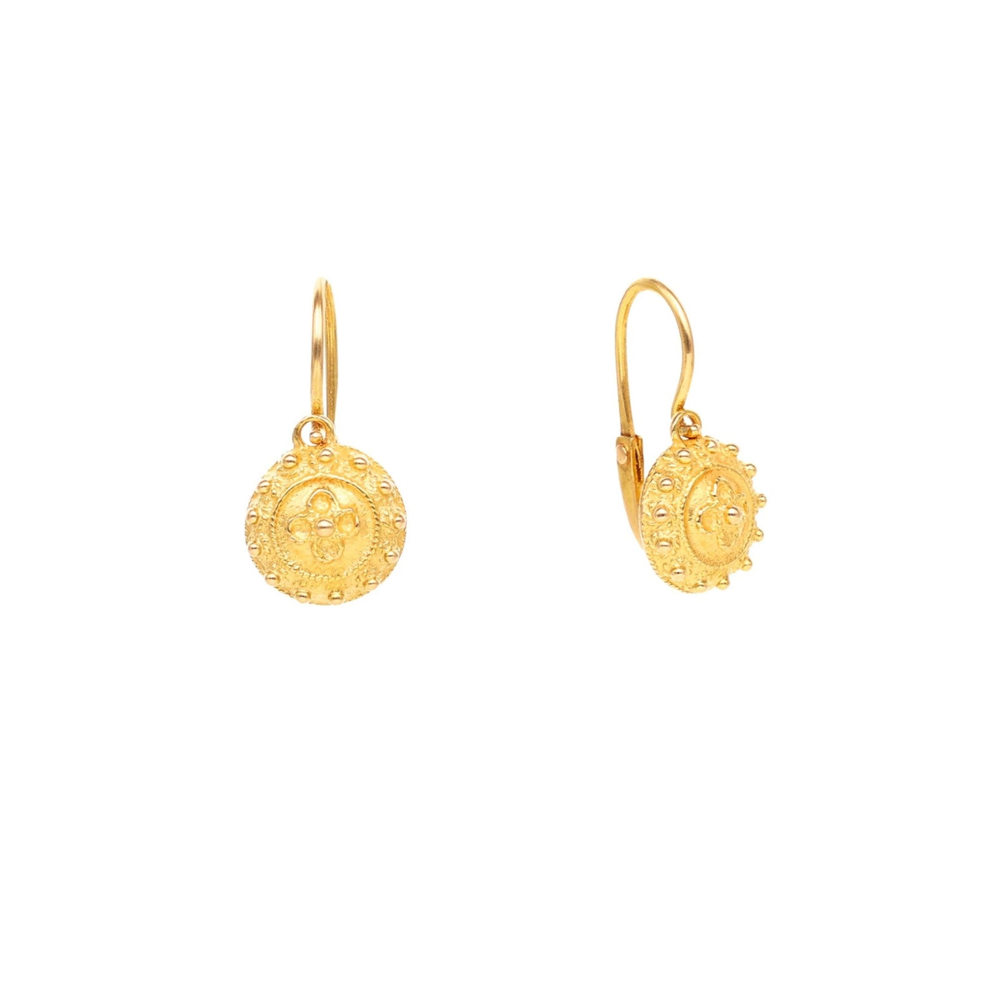 Brincos Caramujo em Ouro 19kl (1cm) - Loja do Ouro