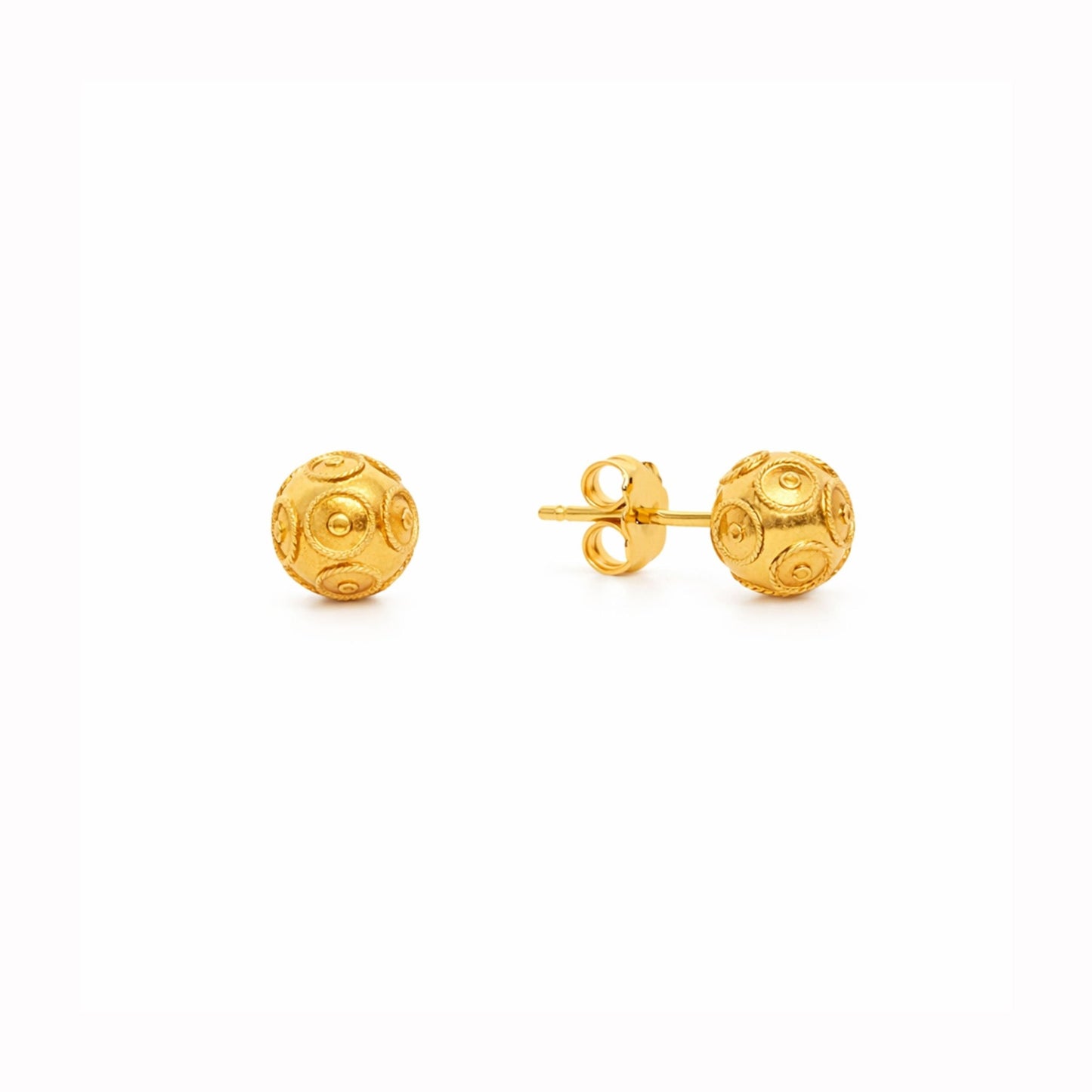 Brincos Contas de Viana em Ouro 19kl (6.2mm) - Loja do Ouro