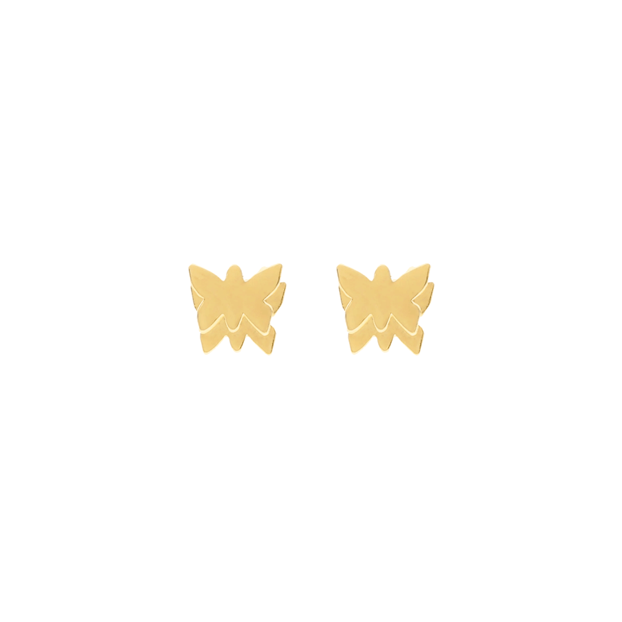 Pendientes mariposa de oro de 19