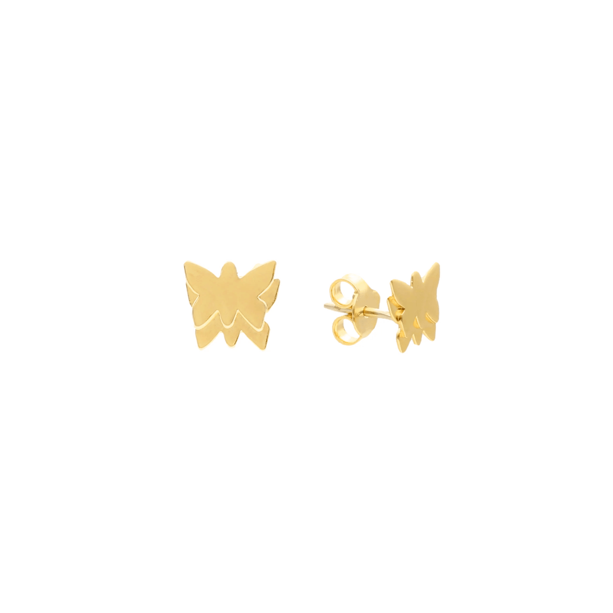 Pendientes mariposa de oro de 19