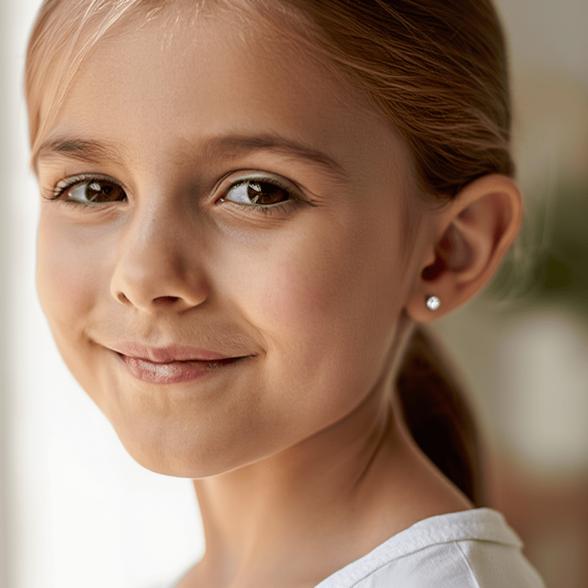 Brincos em Ouro 19kl com Zircónia (3mm) - Loja do Ouro