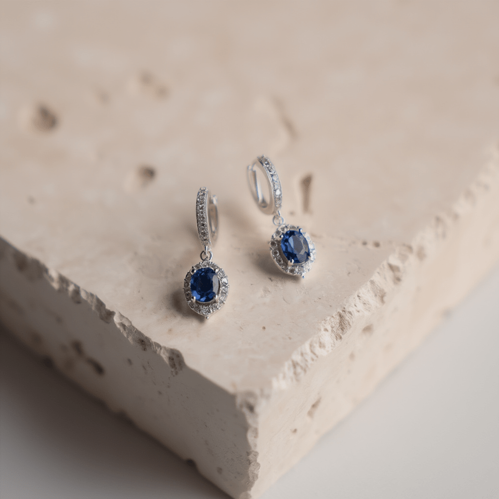 Pendientes Lady Di en plata - Gold Store Premium