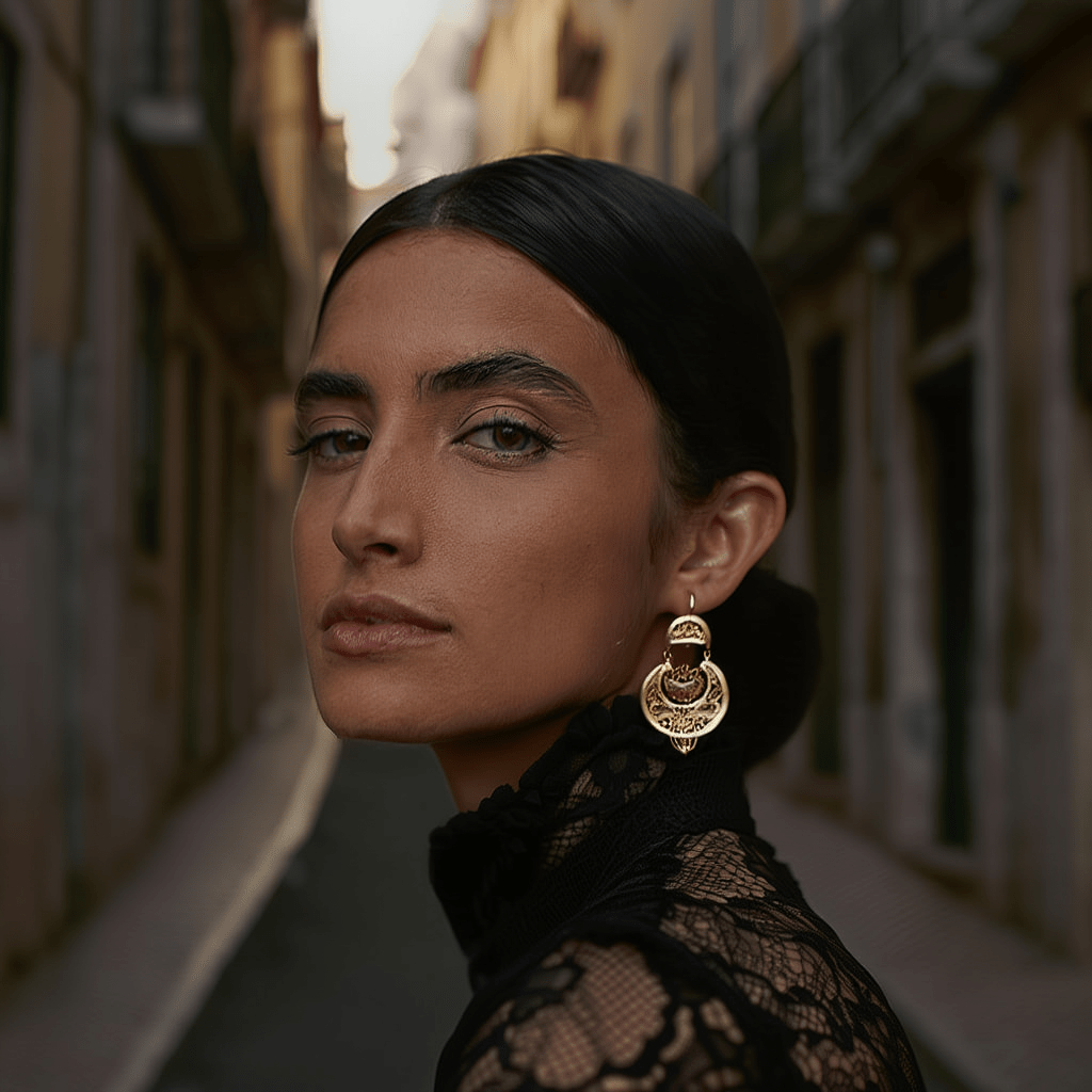 Brincos Madragoa em Prata Dourada (5.1cm) - Loja do Ouro