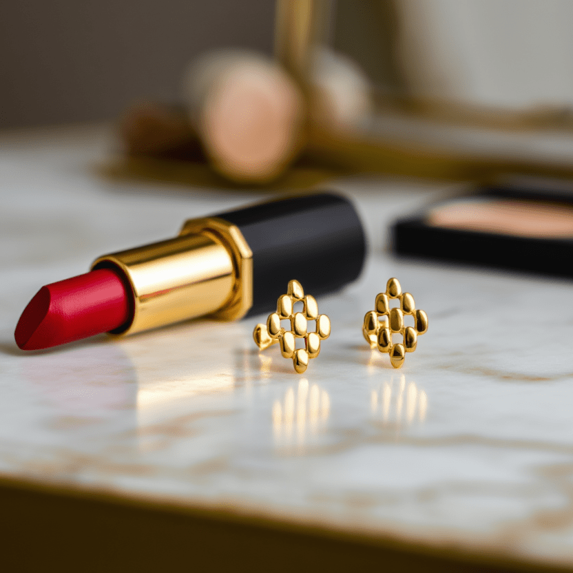 Brincos Marilyn em Ouro 19kl (2.5cm) - Loja do Ouro