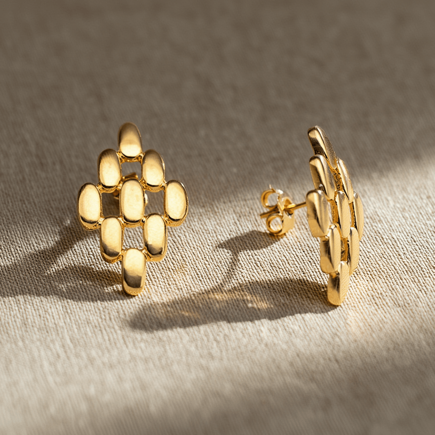 Brincos Marilyn em Ouro 19kl (2.5cm) - Loja do Ouro