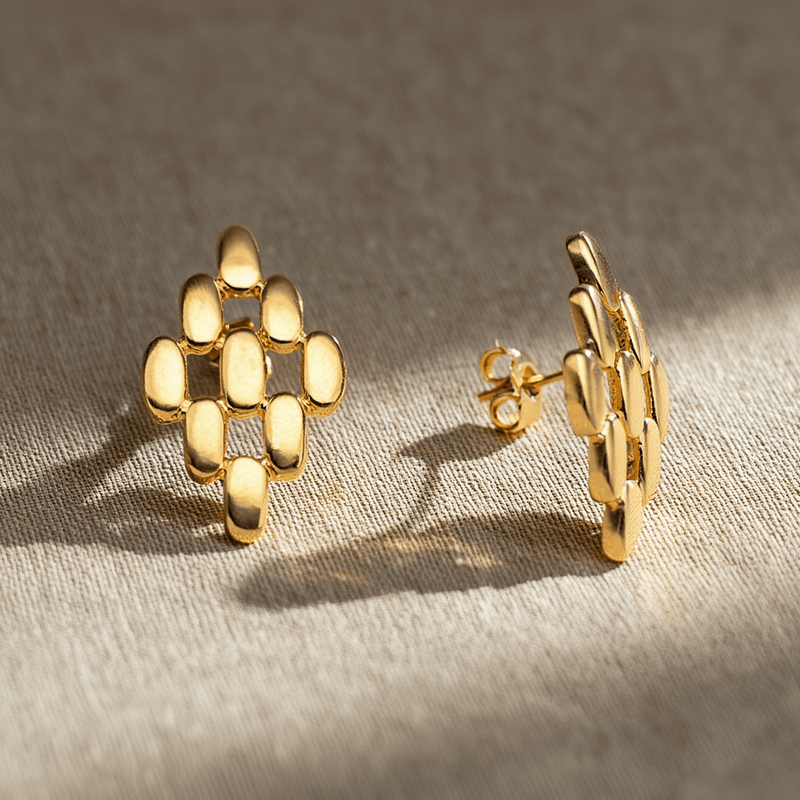 Brincos Marilyn em Ouro 19kl (2.5cm) - Loja do Ouro