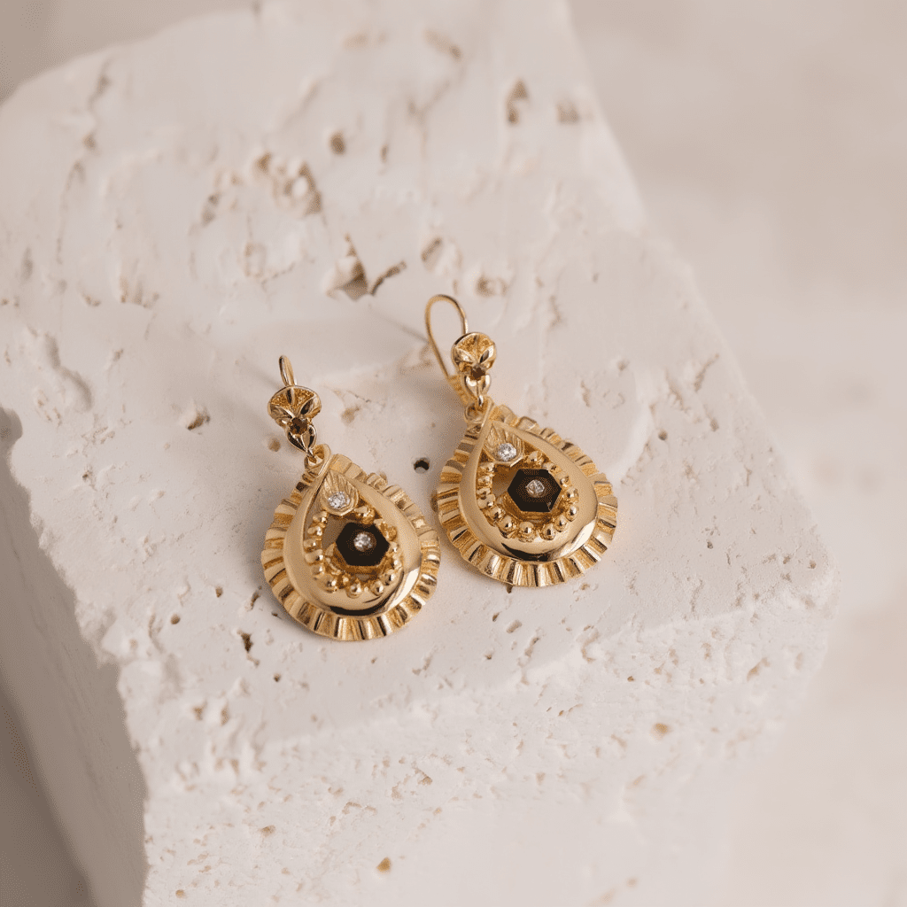 Pendientes Marquesa en oro 19kl - Gold Store Premium
