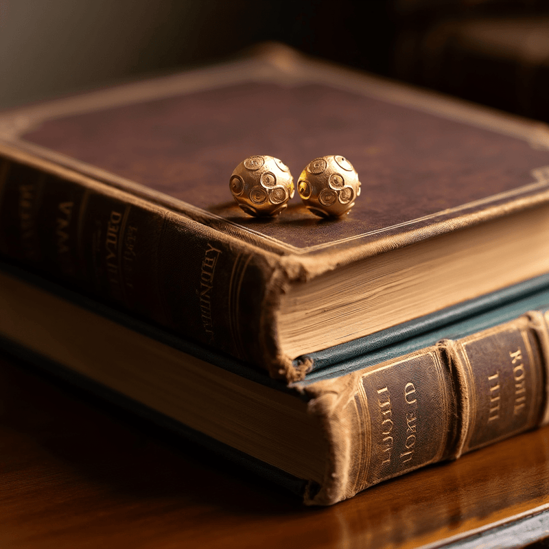 Brincos Meia Conta de Viana em Ouro 19kl (1cm) - Loja do Ouro