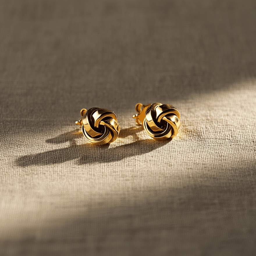 Brincos Novelo em Ouro 19kl (0.9cm) - Loja do Ouro