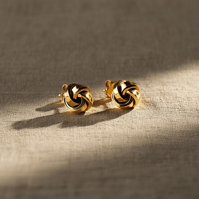 Brincos Novelo em Ouro 19kl (0.9cm) - Loja do Ouro