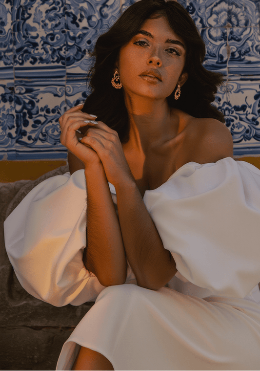 Brincos Oriente em Prata Dourada (3cm) - Loja do Ouro