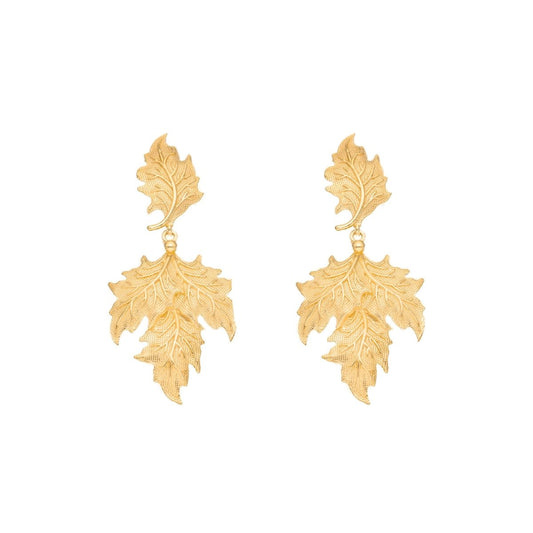 Brincos Parra em Prata Dourada - Loja do Ouro