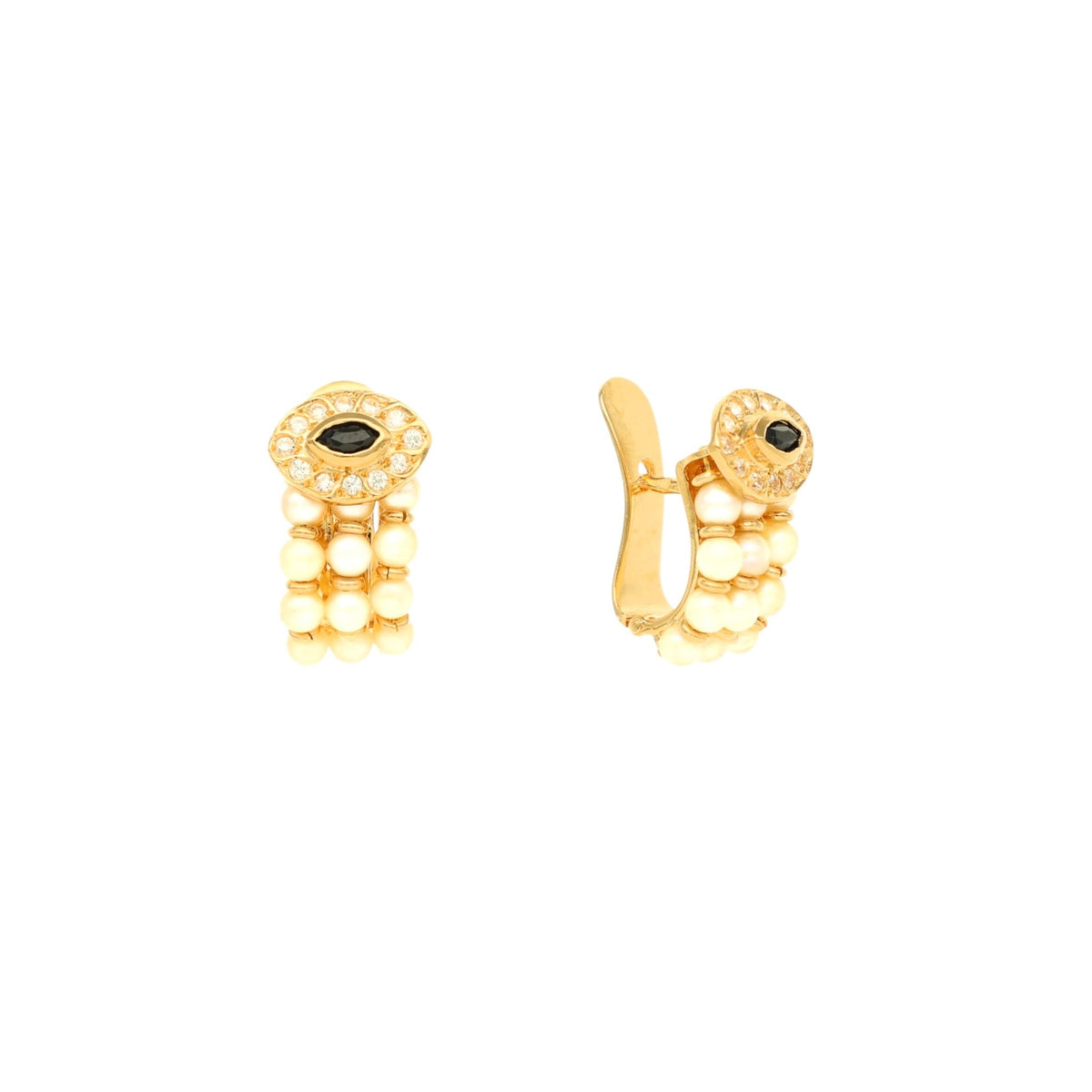  Zircónias e Pedra Preta - Gold Store Premium