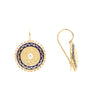 Brincos Rendilhados em Ouro com Esmalte Azul e Zirconias - Loja do Ouro