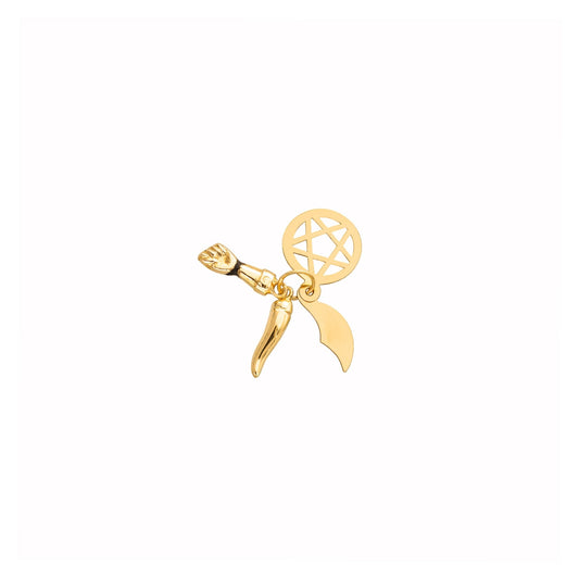 Cinco Saimão Pequeno em Ouro 19kl e Esmalte - Loja do Ouro