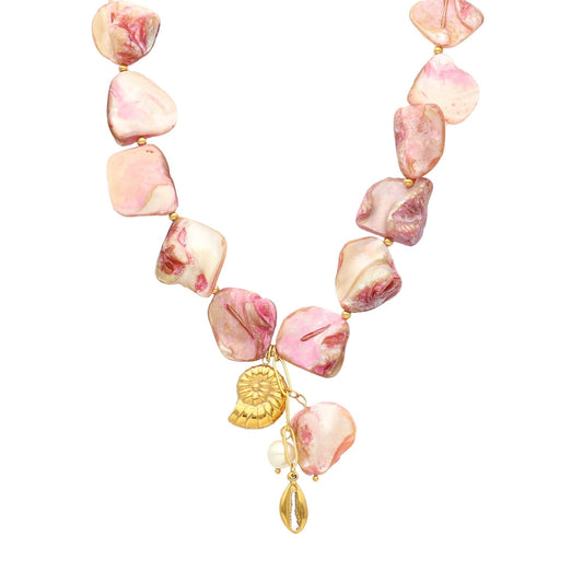 Colar Bela Rosa em Aço - Loja do Ouro