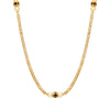 Colar Caramujos em Ouro com Pérolas e Granadas (76cm) Loja do Ouro
