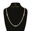 Colar Caramujos em Ouro com Pérolas e Granadas (76cm) Loja do Ouro