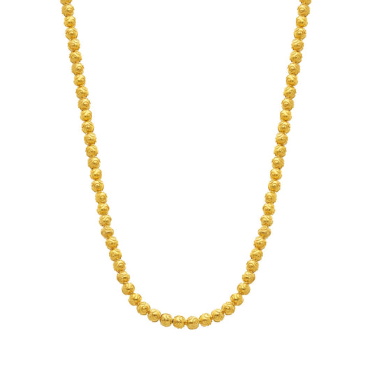 Colar Contas de Viana em Ouro 19kl (43cm) - Loja do Ouro