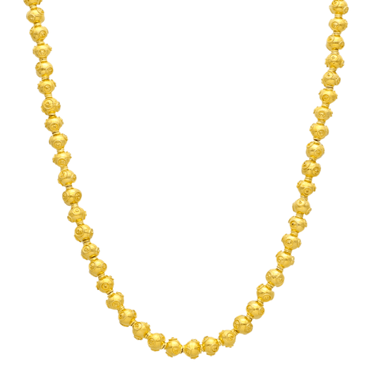 Colar Contas de Viana em Ouro 19kl (45cm) - Loja do Ouro