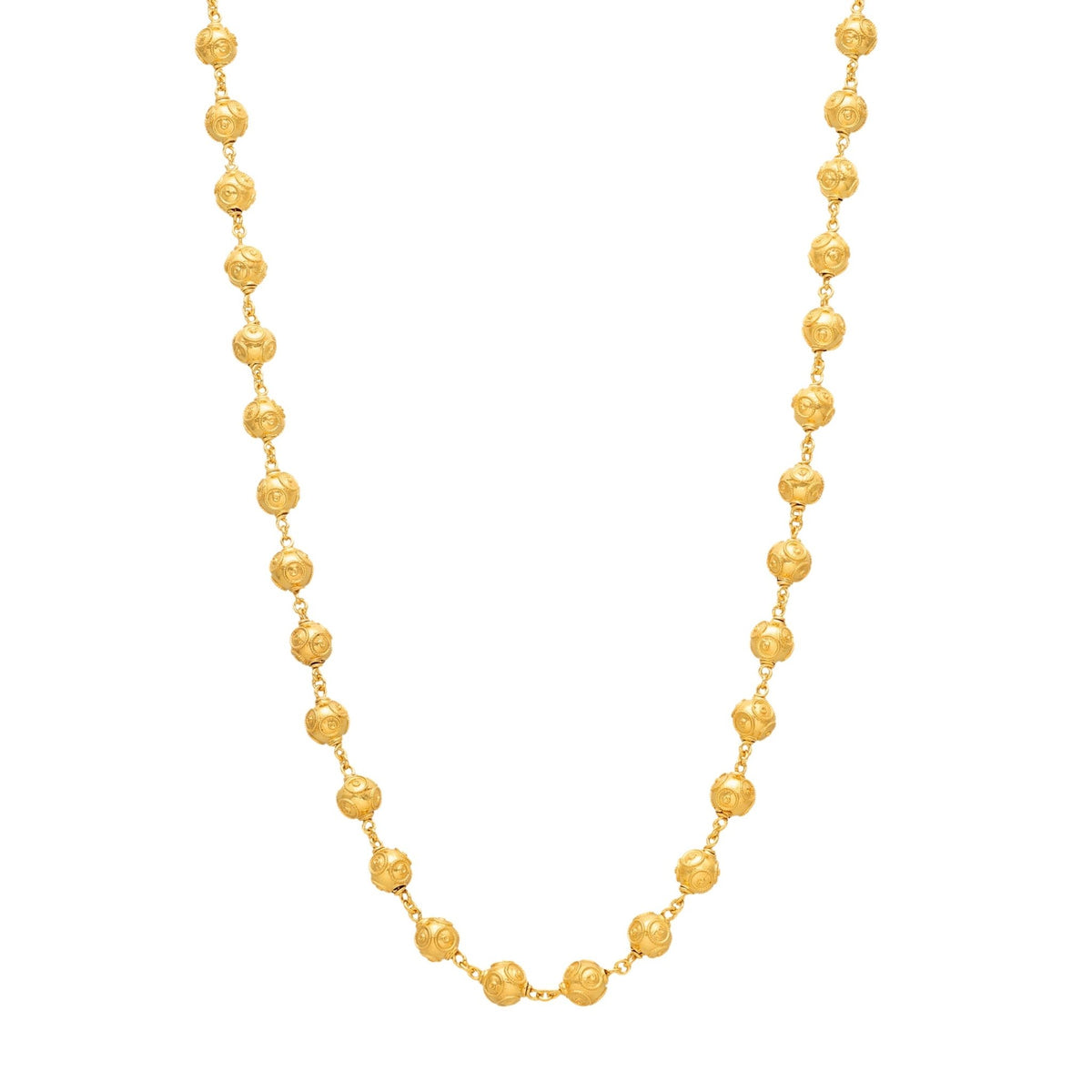 Collar de cuentas de Viana en oro de 19 kl (49cm) - Gold Store Premium
